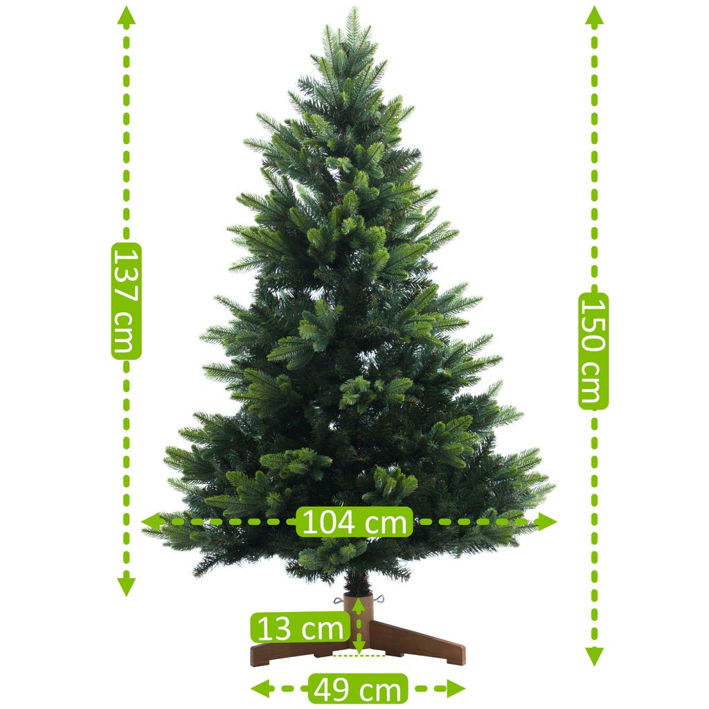 Künstlicher Weihnachtsbaum mit Holzständer