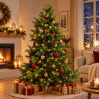 Künstlicher Weihnachtsbaum mit Holzständer