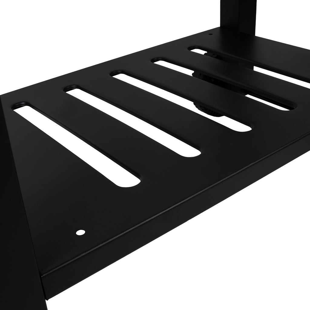 Charcoal grill cart, height-adjustable charcoal tray, including thermometer