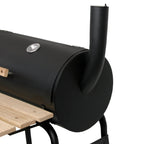 barbecue fumoir, chariot de barbecue au charbon de bois
