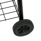 barbecue fumoir, chariot de barbecue au charbon de bois