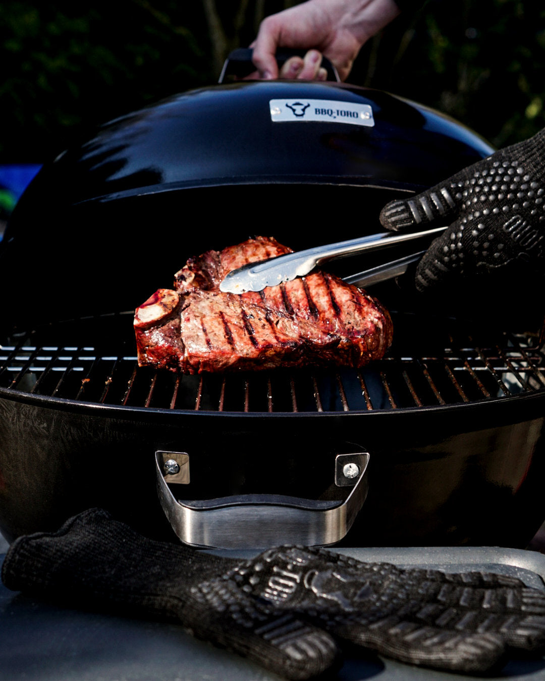 Barbecue à charbon « Bouleau », Ø 57 cm, couvercle amovible