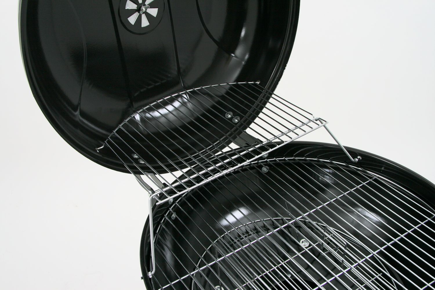 Barbecue à charbon, Ø 57 cm, couvercle inclus