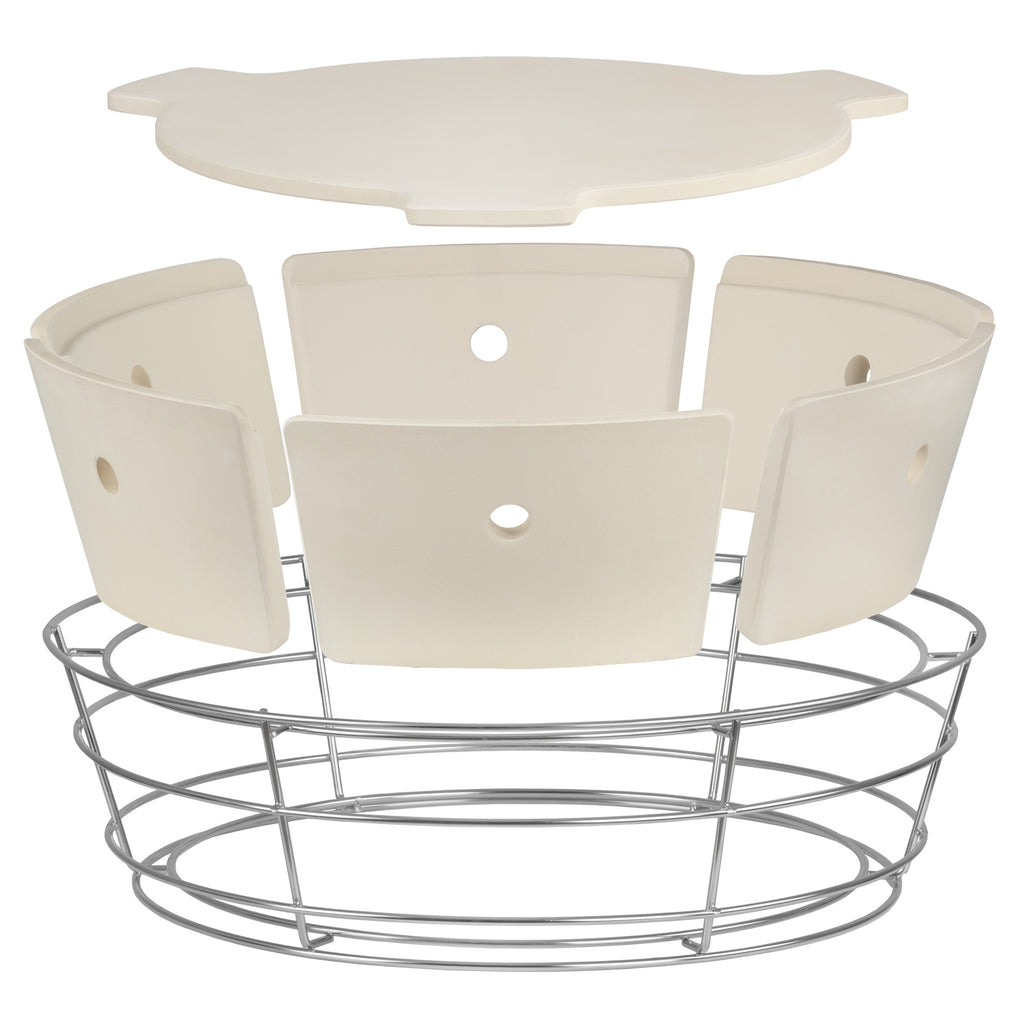 Système de cuisson pour barbecue à charbon de Ø 57 cm, universel et flexible