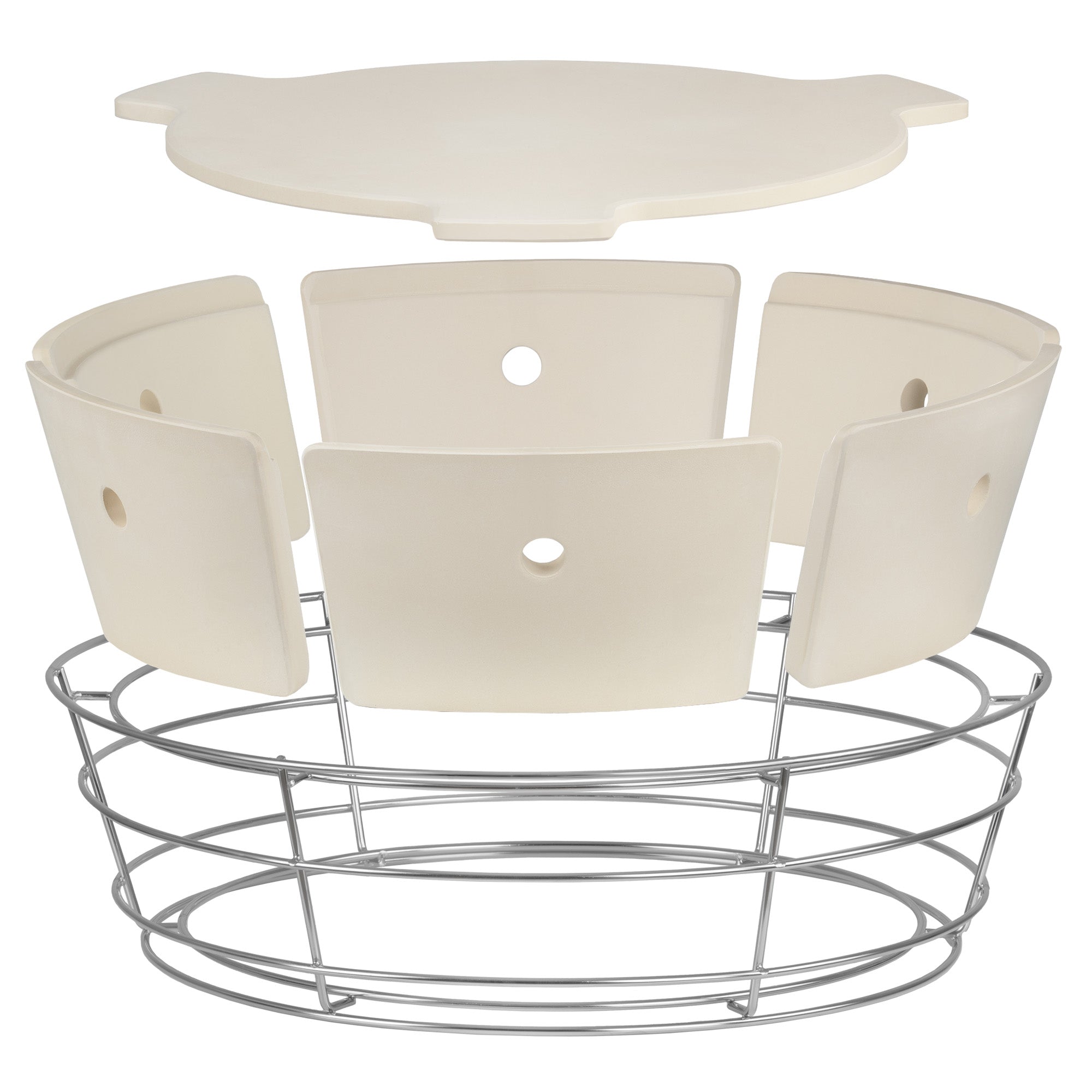 Système de cuisson pour barbecue à charbon de Ø 57 cm, universel et flexible