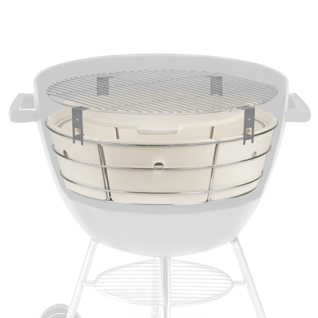 Système de cuisson pour barbecue à charbon de Ø 57 cm, universel et flexible