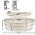 Système de cuisson pour barbecue à charbon de Ø 57 cm, universel et flexible