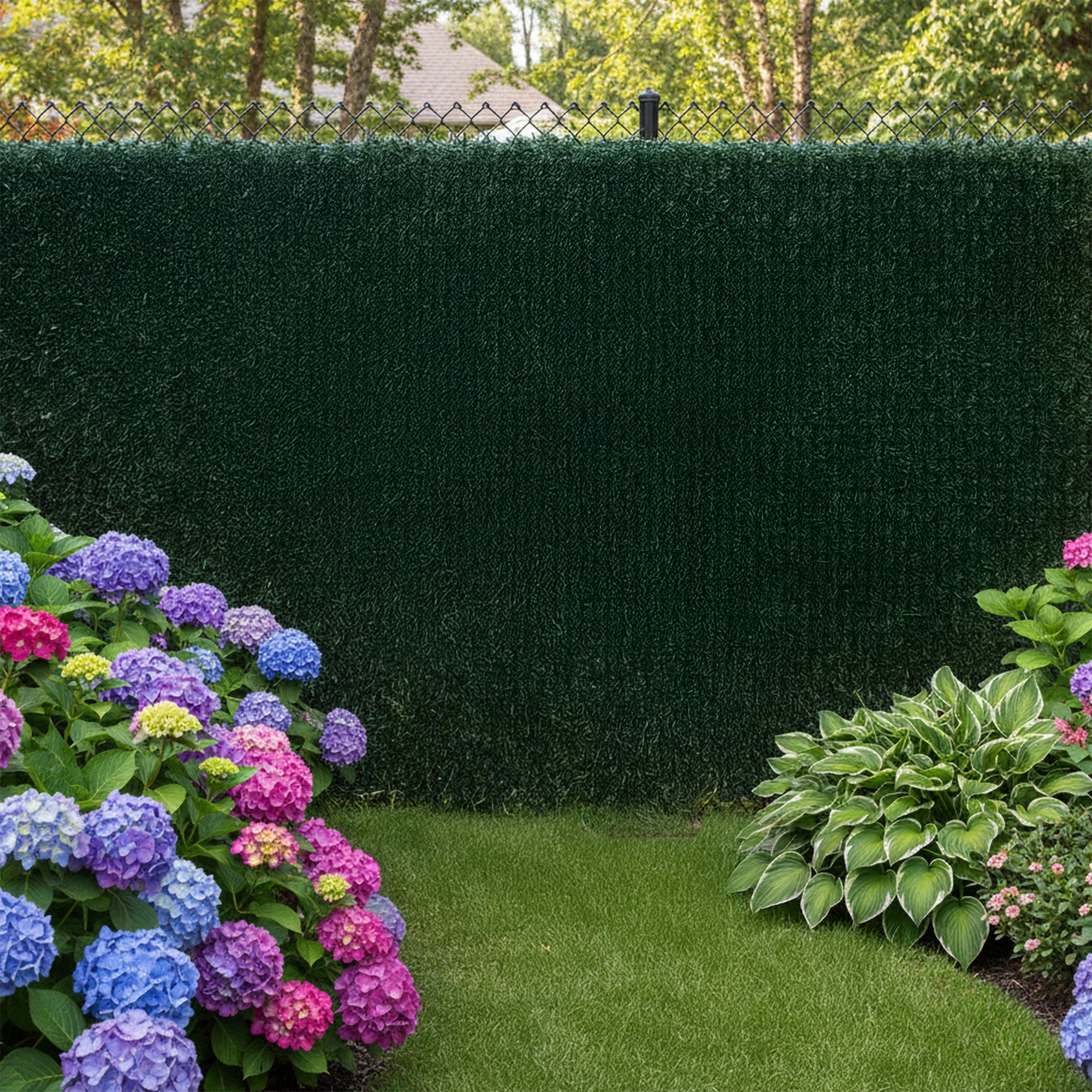 Balcony privacy screen, windbreak without drilling