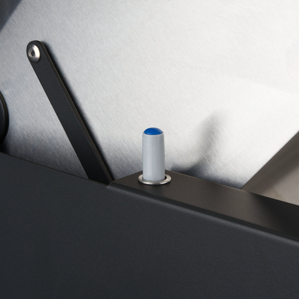 Mailbox, powder-coated steel, including parcel compartment