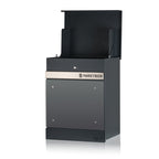 Boîte aux lettres, anthracite RAL 7016, acier revêtu par poudre, avec compartiment à colis