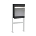 Boîte aux lettres, anthracite RAL 7016, acier revêtu par poudre, avec compartiment à colis