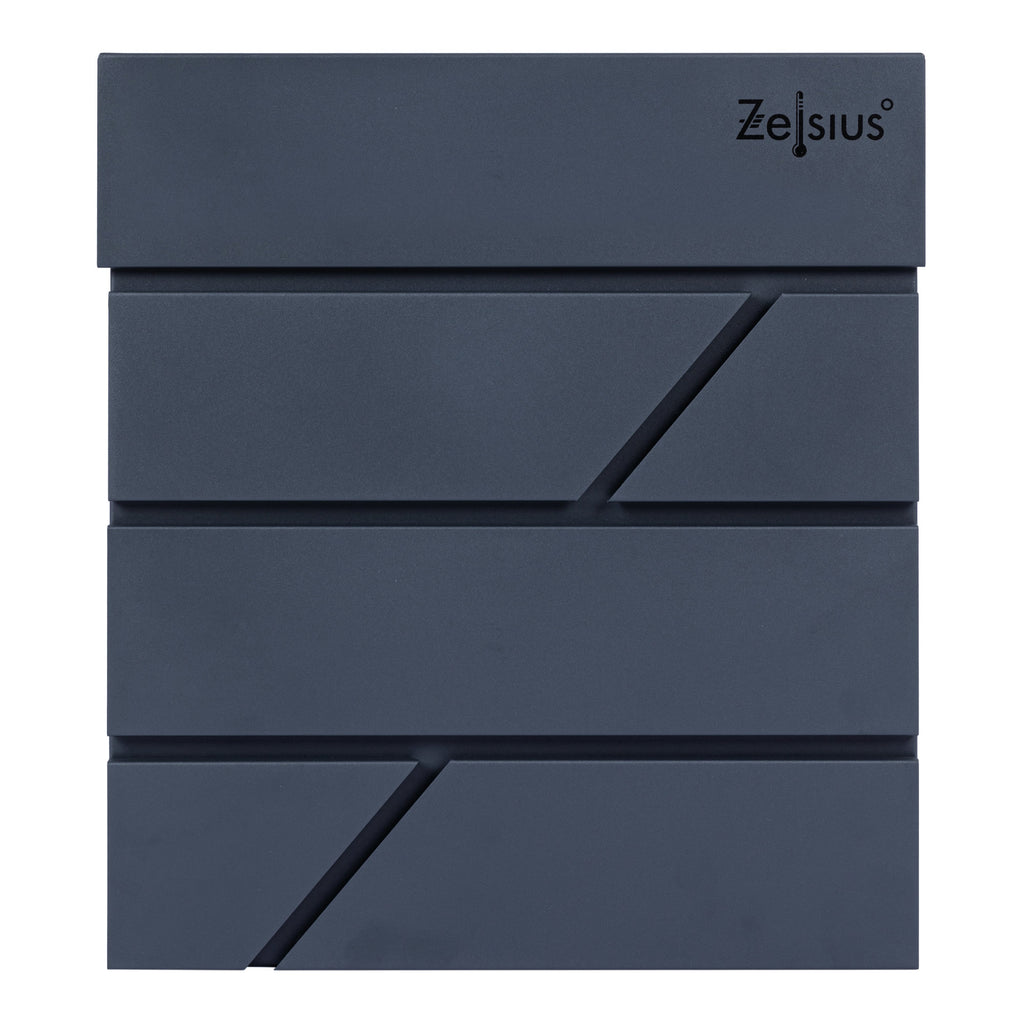 Mailbox, anthracite RAL7016, soft-close effect, including newspaper compartment