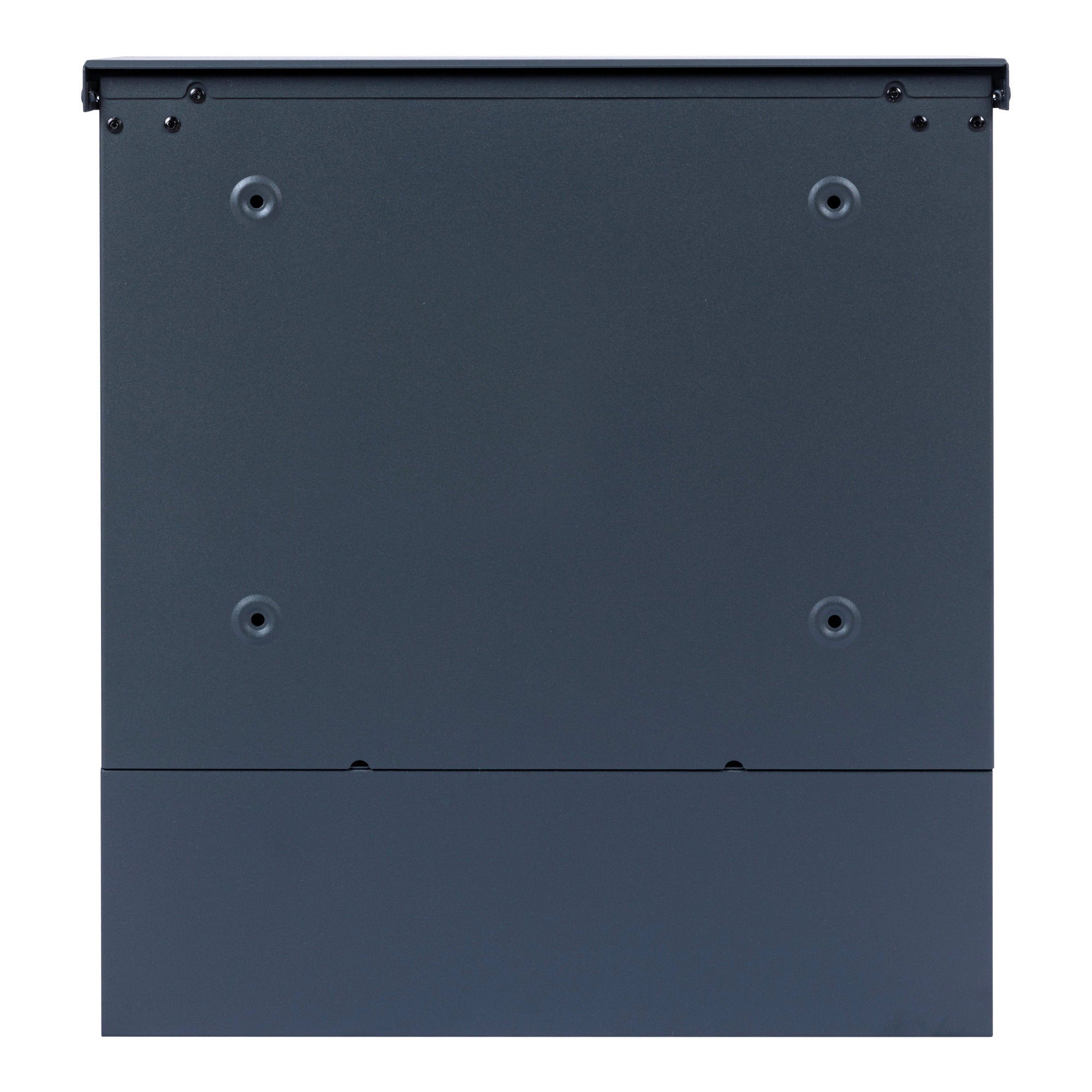 Mailbox, anthracite RAL7016, soft-close effect, including newspaper compartment