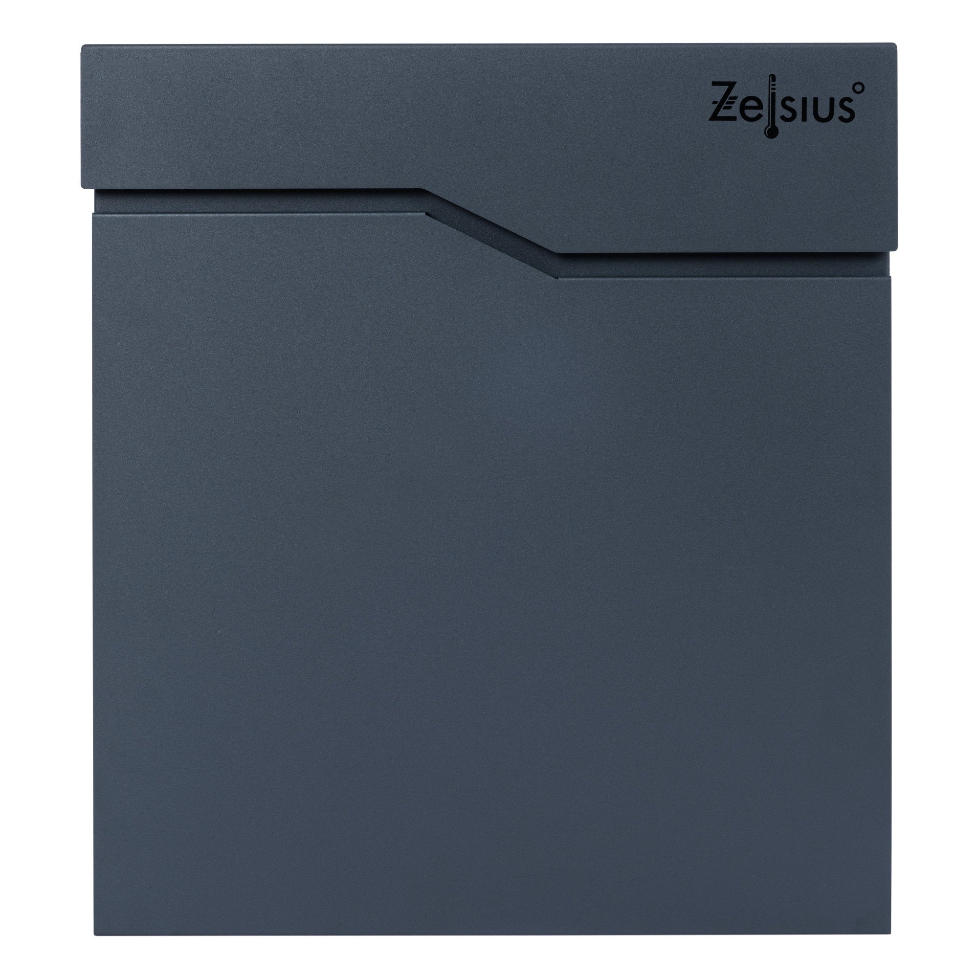 Mailbox, anthracite RAL7016, soft-close effect, including newspaper compartment