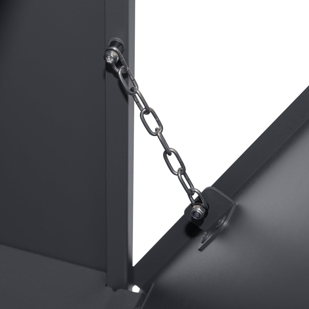 Mailbox, anthracite RAL7016, including newspaper compartment