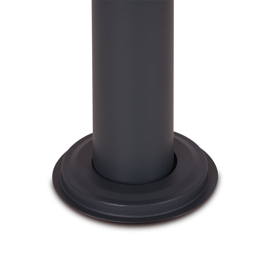 Mailbox stand, steel, anthracite RAL 7016, freestanding