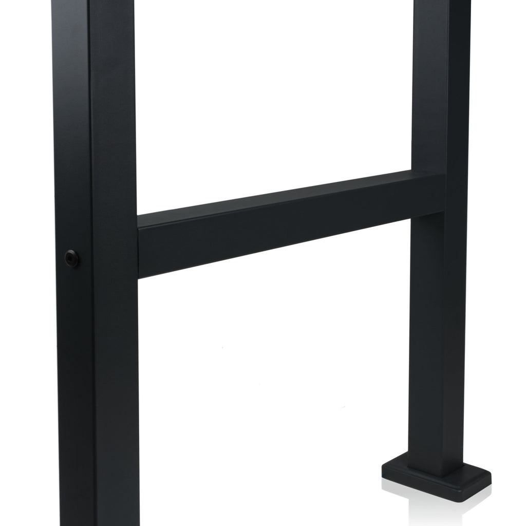 Mailbox, powder-coated steel, including parcel compartment