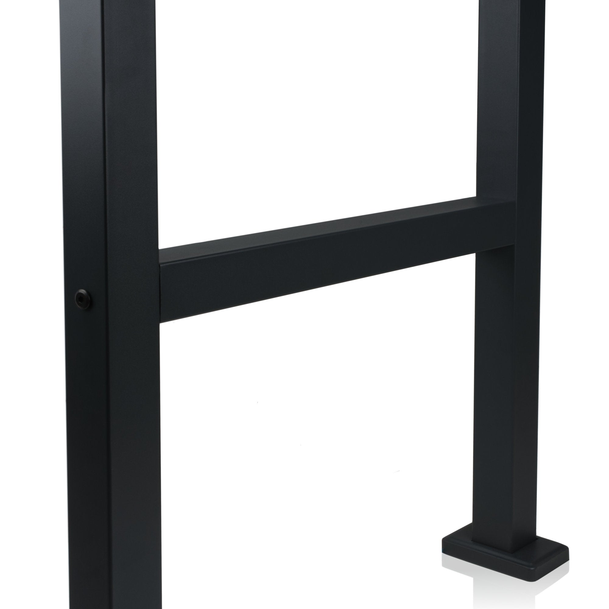 Mailbox, powder-coated steel, including parcel compartment