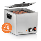 Sausage warmer, 6 liters, stainless steel, electric 1200 W