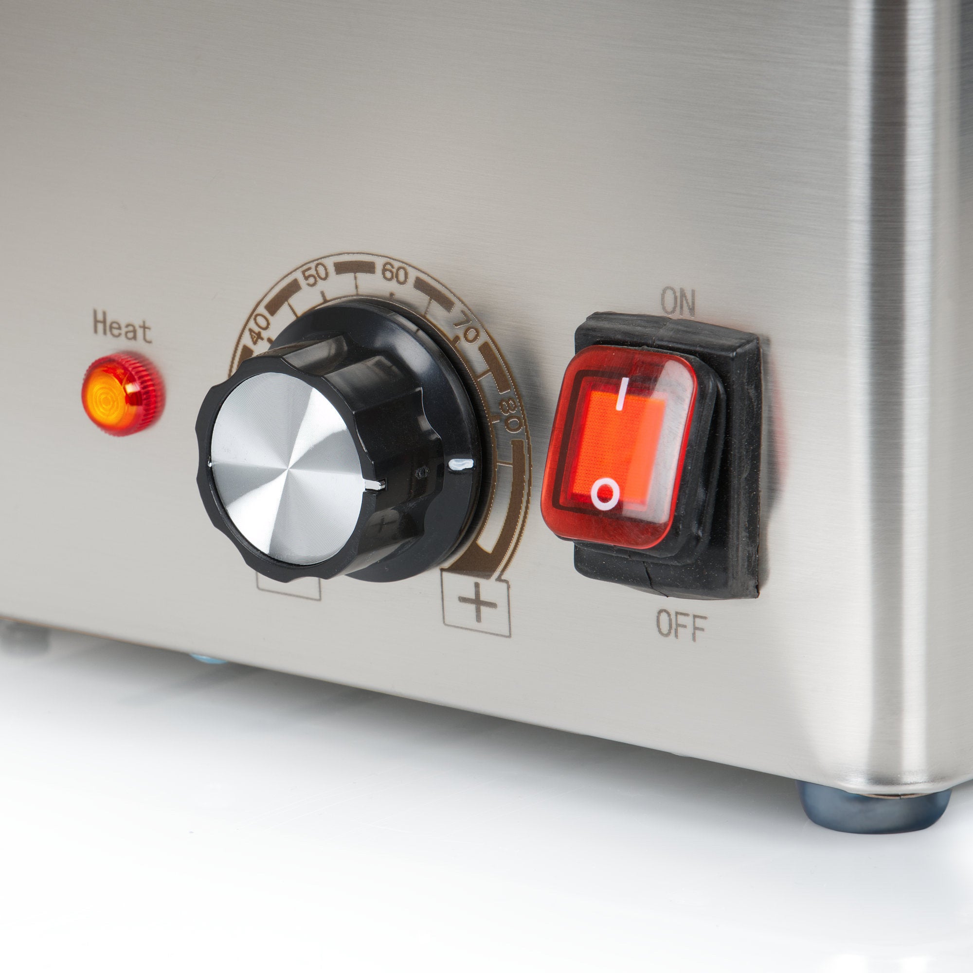 Chauffe-saucisses, 6 litres, acier inoxydable, électrique 1200 W