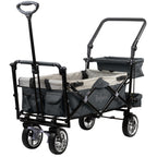 Chariot pliable, comprenant un système de harnais et une capote