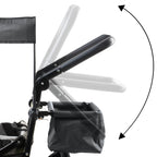 Chariot pliable, comprenant un système de harnais et une capote