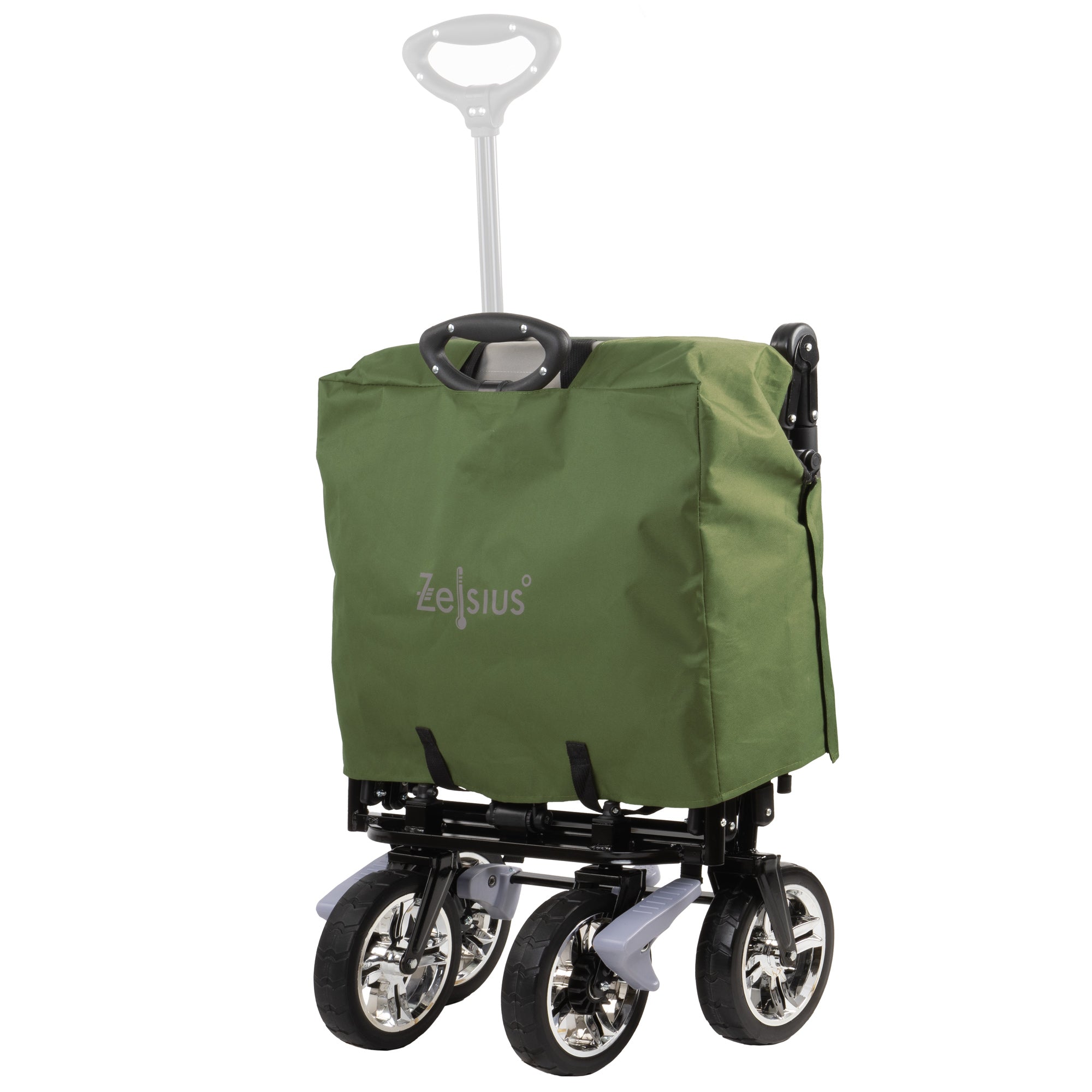 Chariot pliable, comprenant un système de harnais et une capote