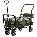 Chariot pliable, comprenant un système de harnais et une capote