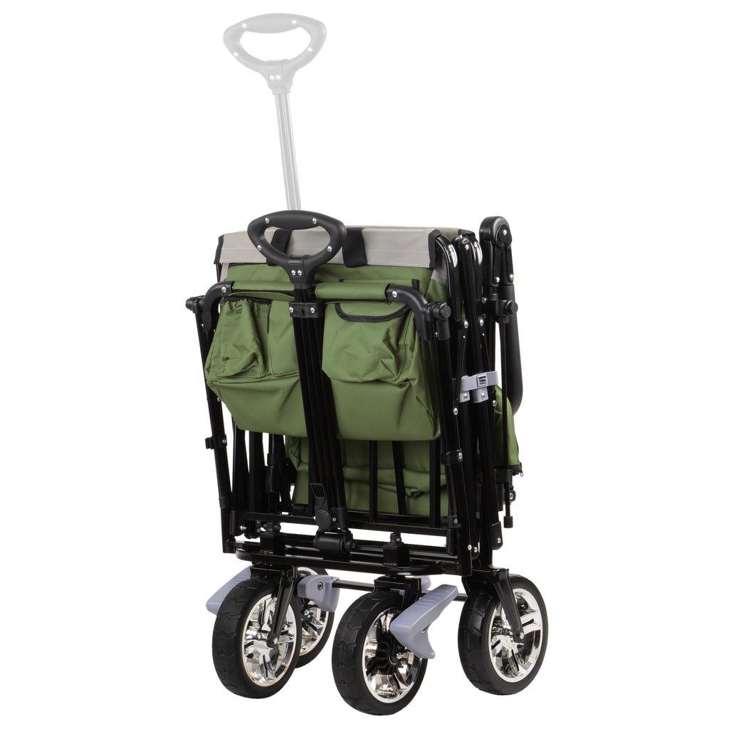 Chariot pliable, comprenant un système de harnais et une capote