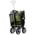 Chariot pliable, comprenant un système de harnais et une capote