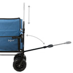 Bollerwagen mit Sitzfunktion, belastbar bis 150 kg, Blau