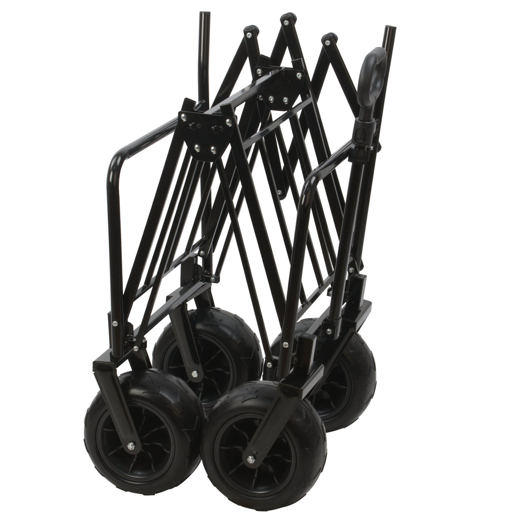Bollerwagen mit Sitzfunktion, belastbar bis 150 kg, Blau