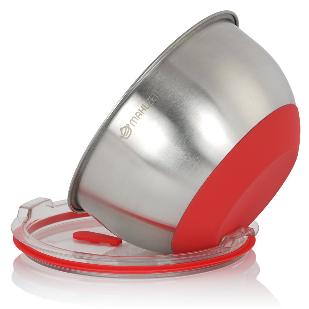 Ensemble de 3 bols en acier inoxydable, couvercles inclus