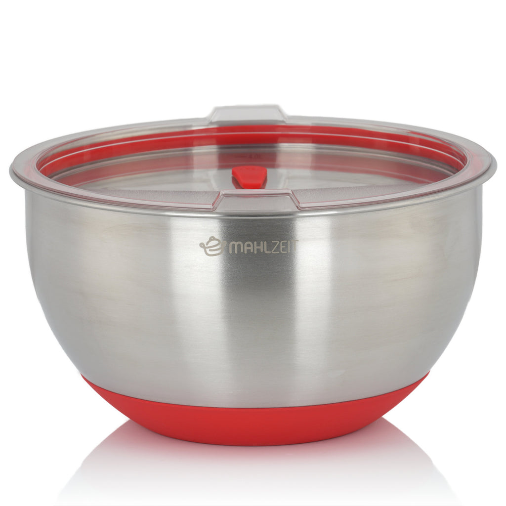Ensemble de 3 bols en acier inoxydable, couvercles inclus