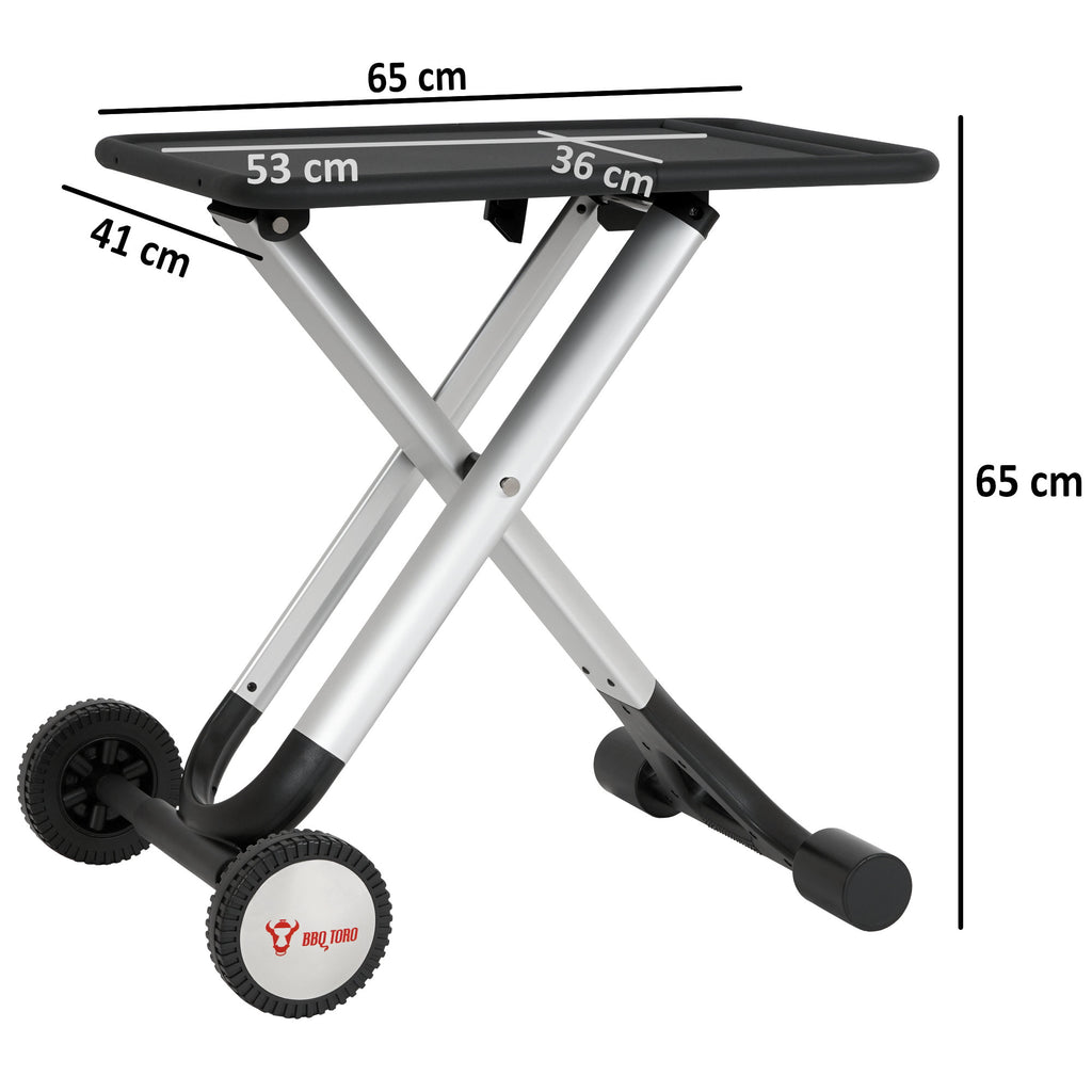 Klapptisch Grillwagen, Rollwagen zum Grillen