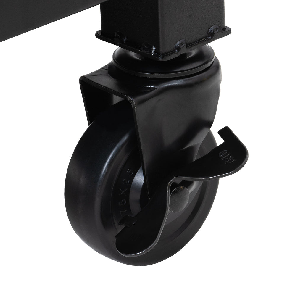 Chariot de barbecue, argent/noir, 103,5 x 59 x 81 cm, comprenant un grand plan de travail