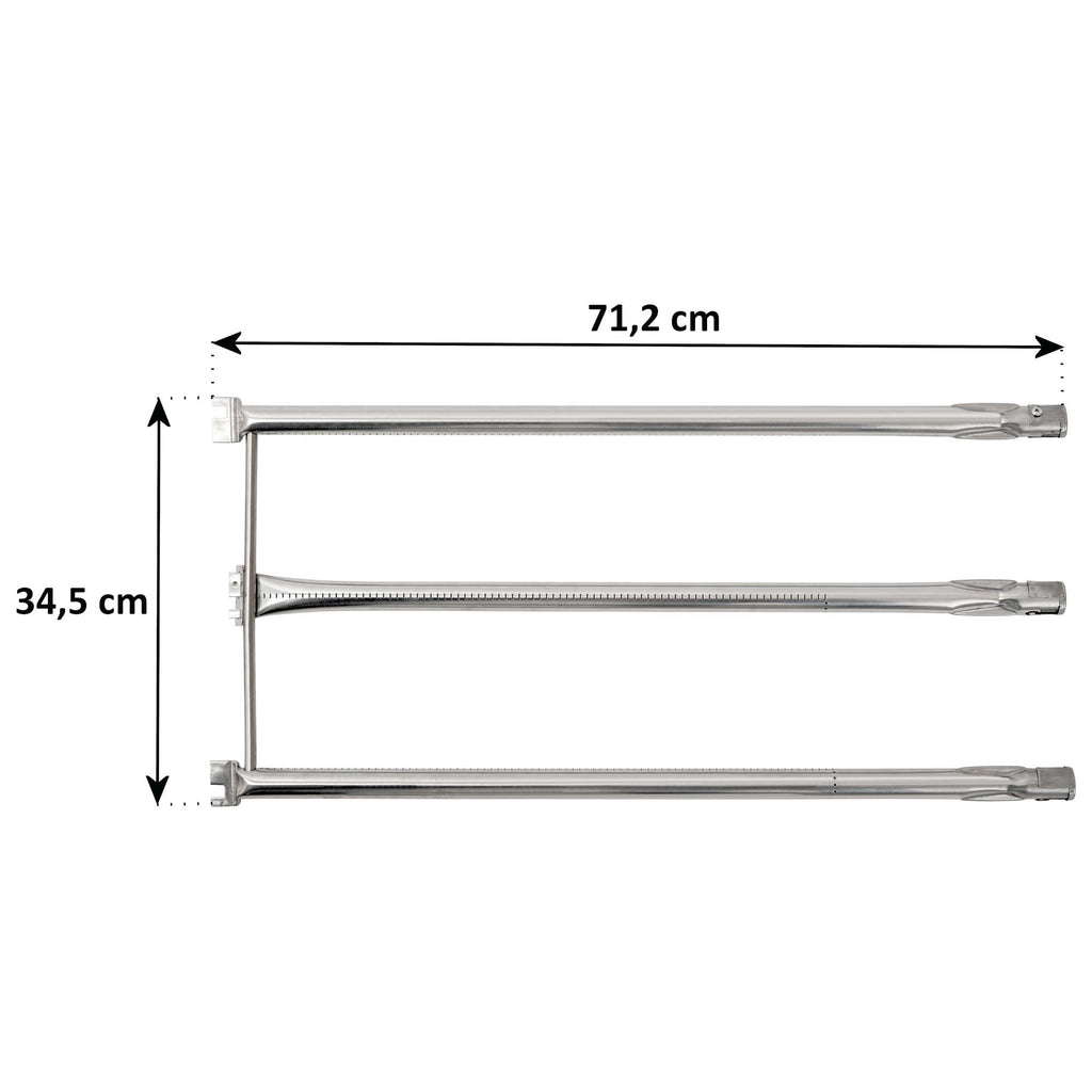Ensemble de brûleurs en acier inoxydable, brûleurs de rechange pour divers barbecues à gaz Weber