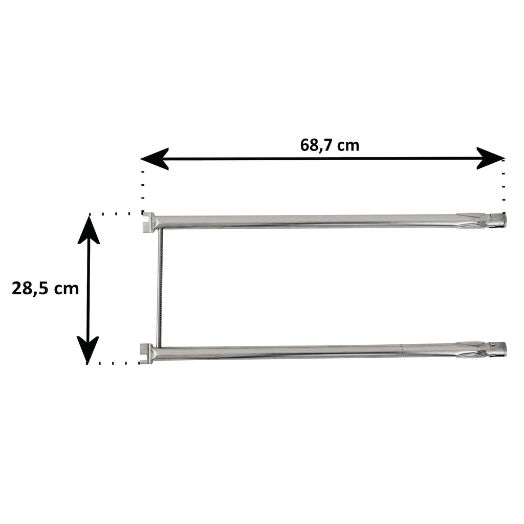 Ensemble de tubes de brûleur en acier inoxydable, brûleurs de rechange pour plusieurs barbecues à gaz Weber