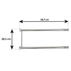Ensemble de tubes de brûleur en acier inoxydable, brûleurs de rechange pour plusieurs barbecues à gaz Weber