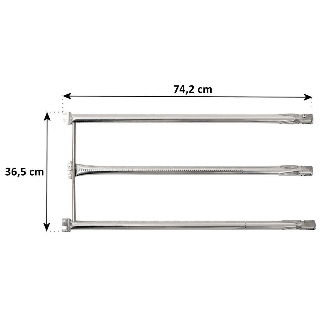 Ensemble de brûleurs en acier inoxydable, brûleurs de rechange pour divers barbecues à gaz Weber