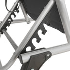 Chaise longue de camping en aluminium, avec auvent