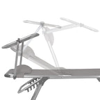 Chaise longue de camping en aluminium, avec auvent