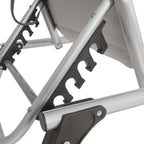 Chaise longue de camping en aluminium, avec auvent