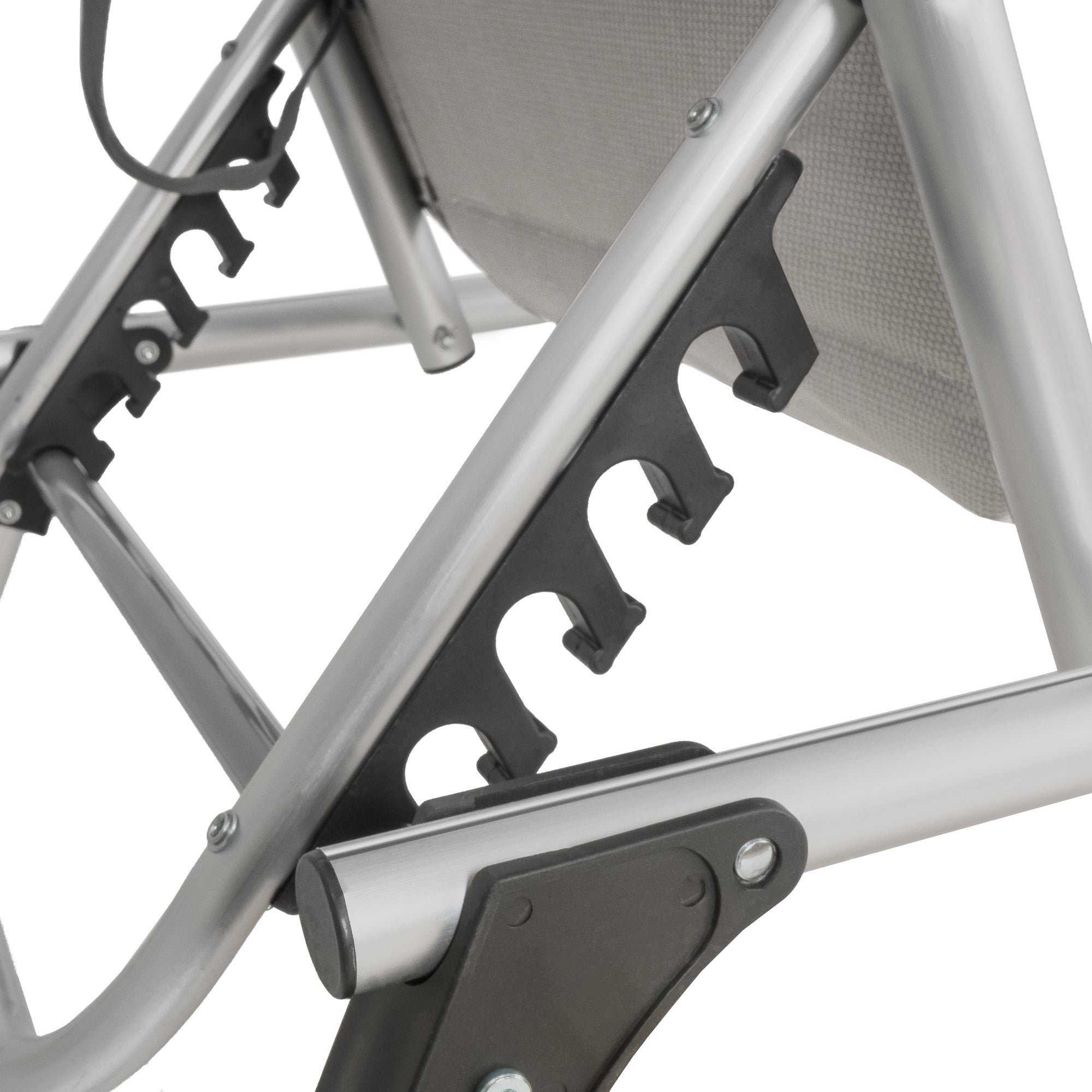 Sun lounger, including canopy, aluminum camping lounger