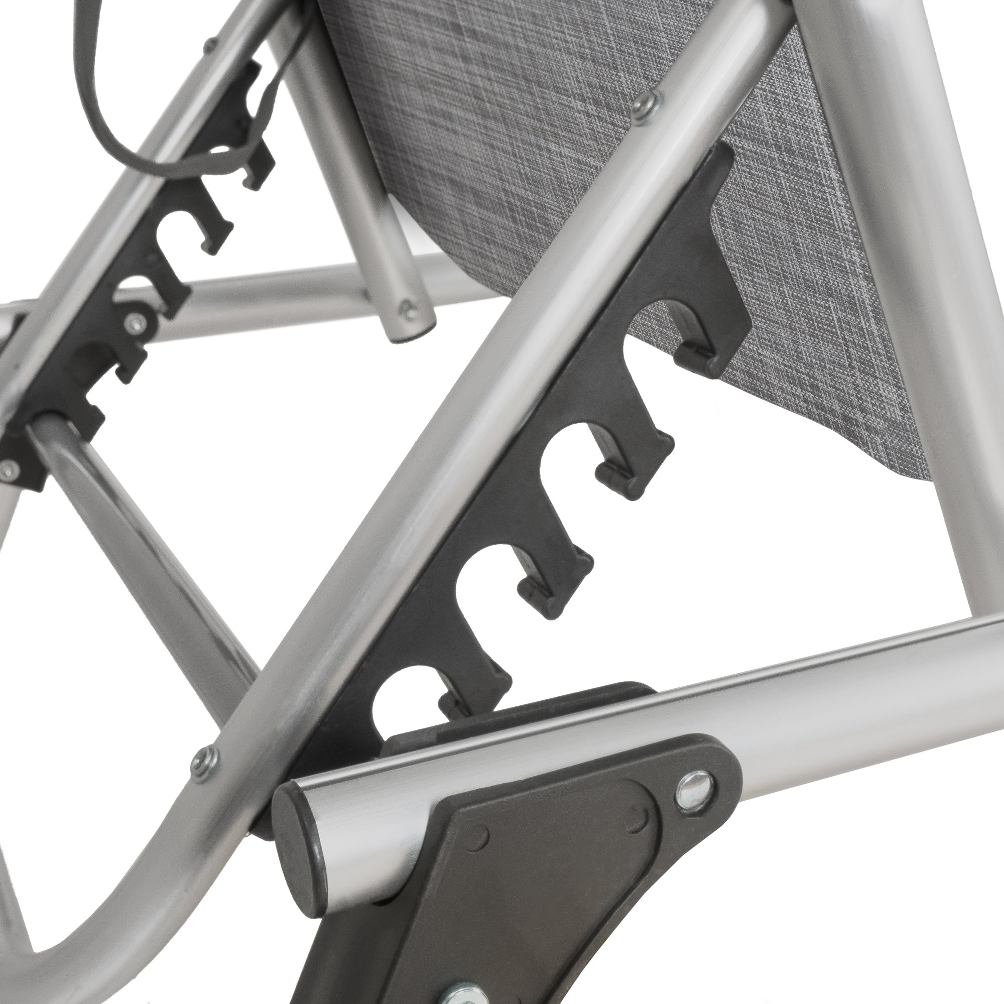 Sun lounger, including canopy, aluminum camping lounger