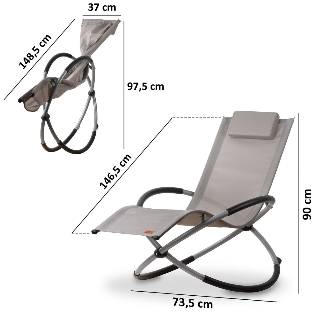 Fauteuil à bascule pliable, balancelle