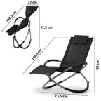 Fauteuil à bascule pliable, balancelle