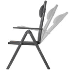 Chaise de camping, réglable en 7 positions, chaise de jardin d'extérieur