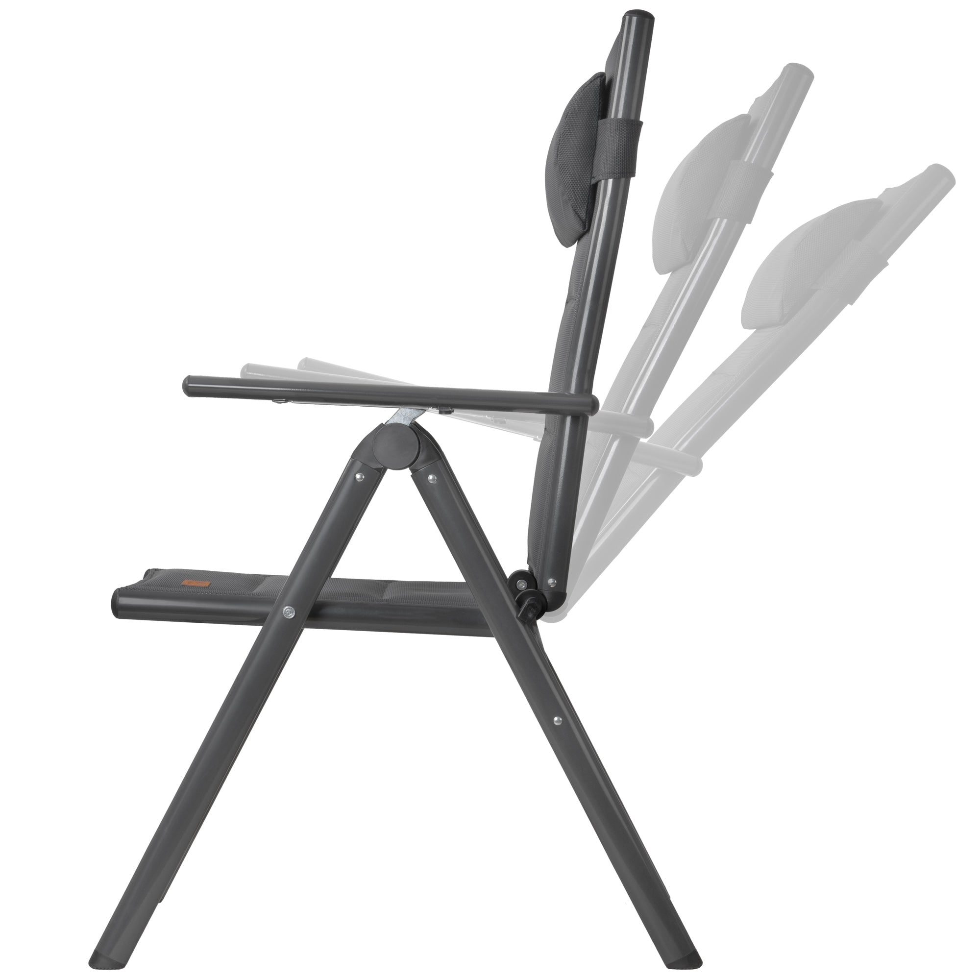 Camping chair, 7-way adjustable, outdoor garden chair