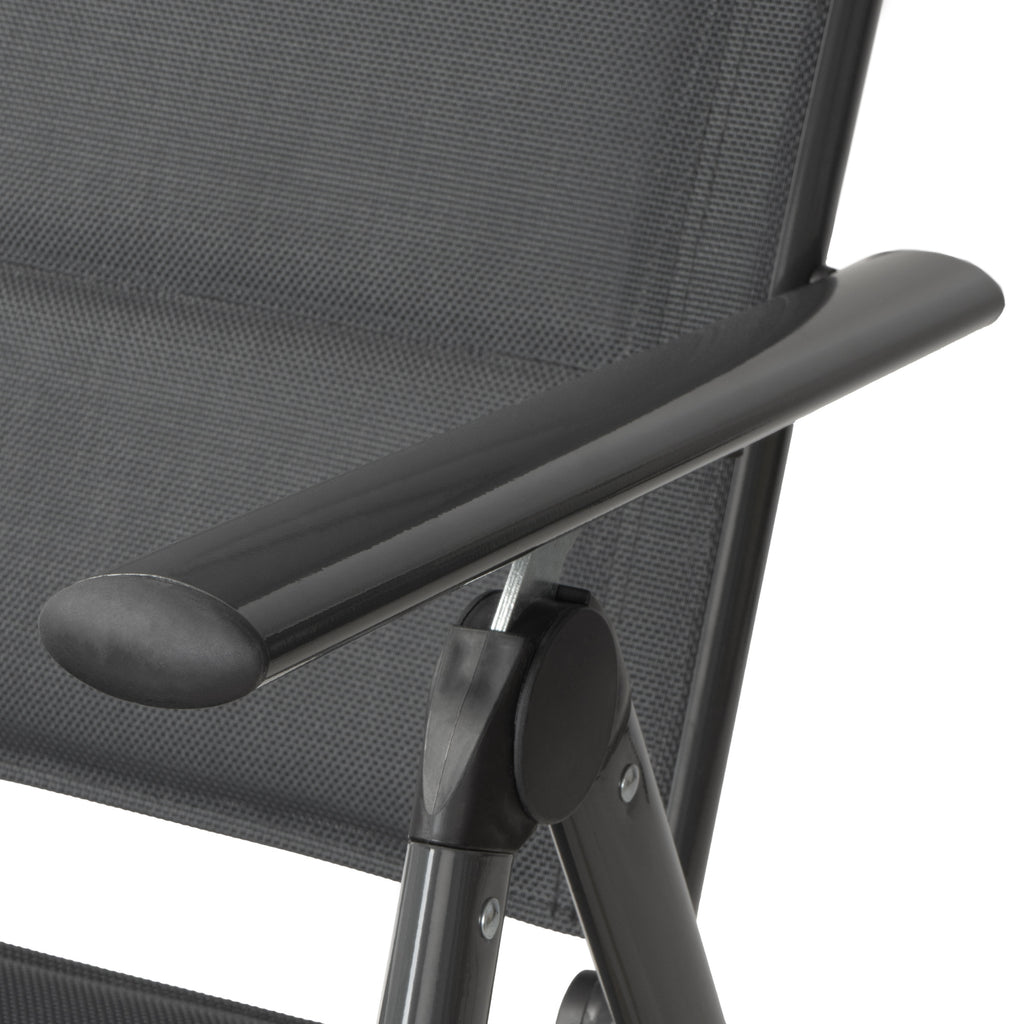 Camping chair, 7-way adjustable, outdoor garden chair